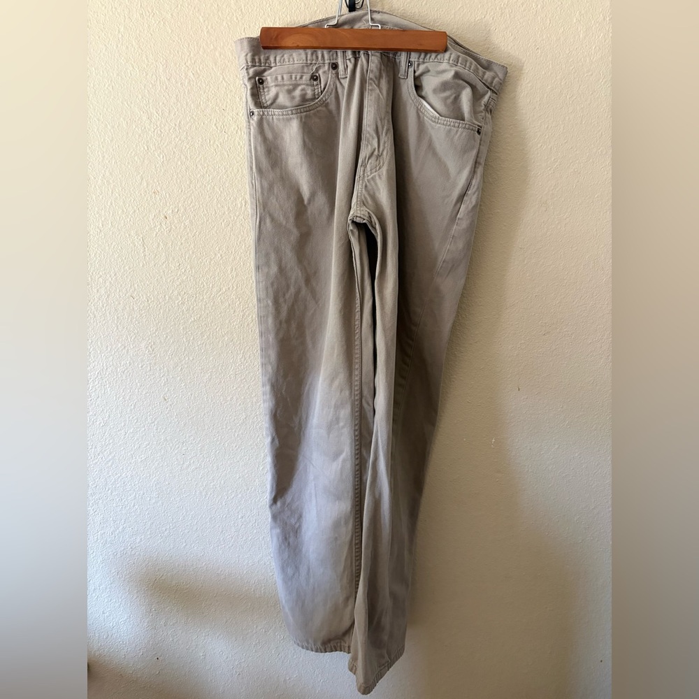 Levi’s 505 Men’s 34x32 Tan Straight Leg Jeans
